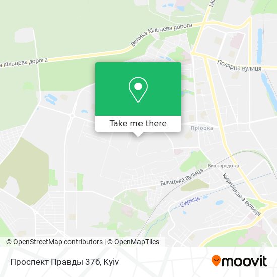 Проспект Правды 37б map