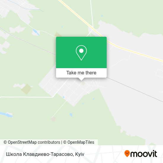 Карта Школа Клавдиево-Тарасово