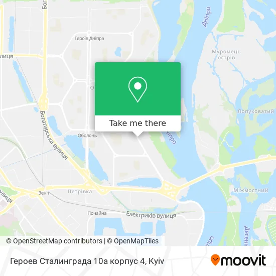 Героев Сталинграда 10а корпус 4 map