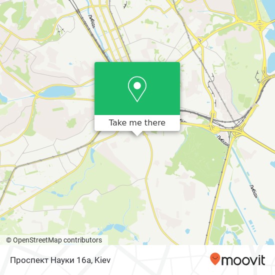 Проспект Науки 16а map