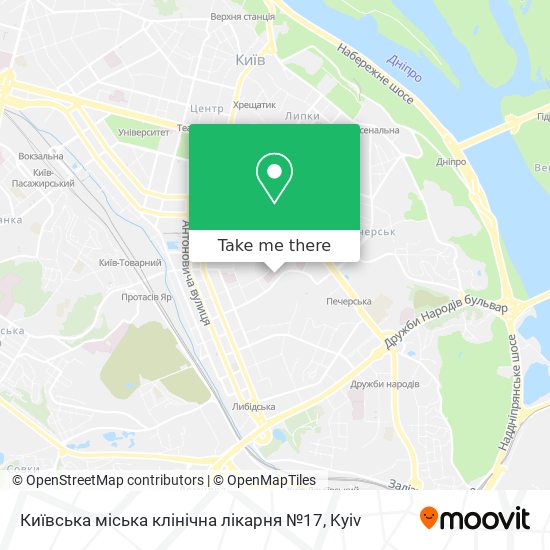 Київська міська клінічна лікарня №17 map