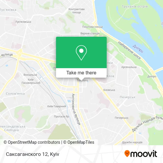 Карта Саксаганского 12