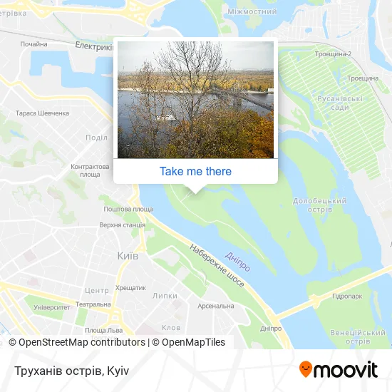 Карта Труханів острів