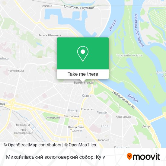 Карта Михайлівський золотоверхий собор