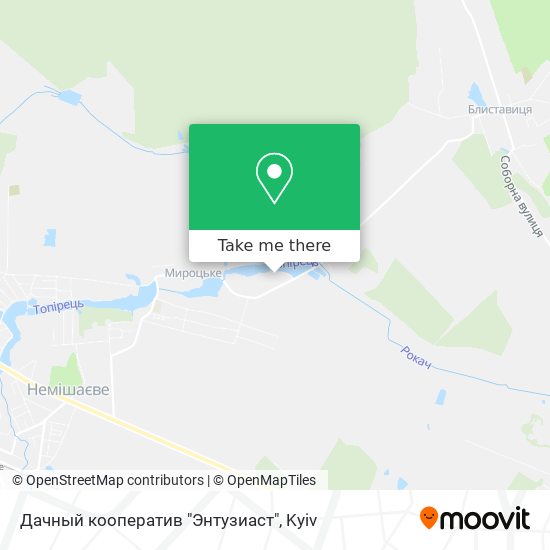 Карта Дачный кооператив "Энтузиаст"