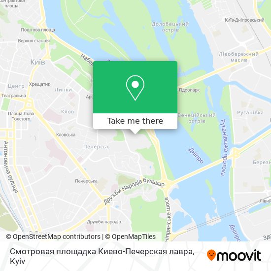 Смотровая площадка Киево-Печерская лавра map
