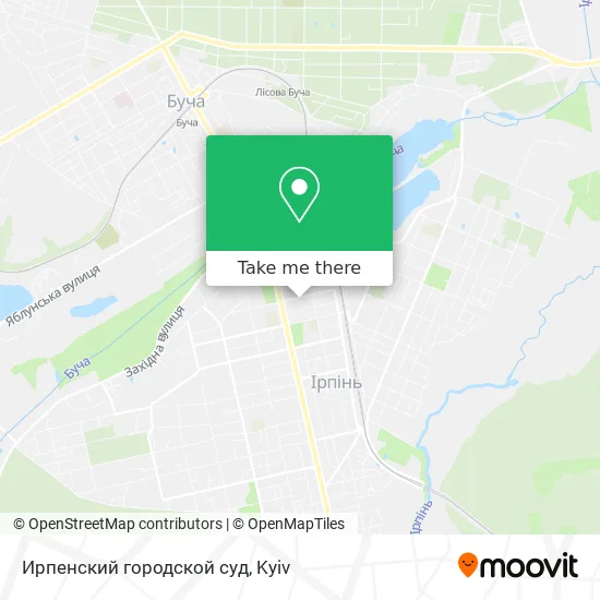 Ирпенский городской суд map