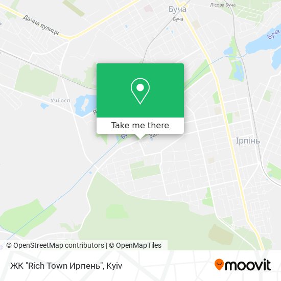 ЖК "Rich Town Ирпень" map