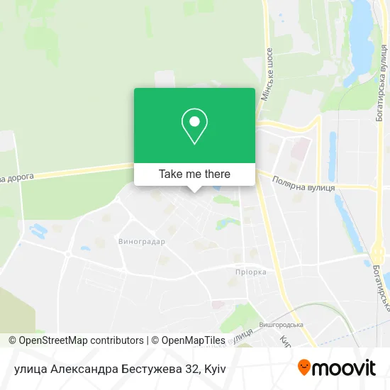 Карта улица Александра Бестужева 32