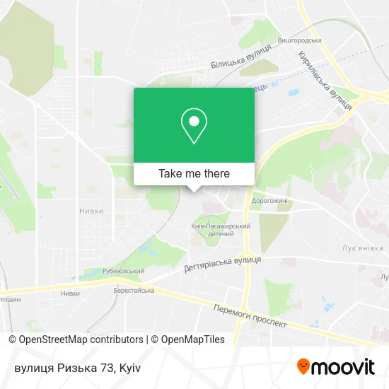 Карта вулиця Ризька 73