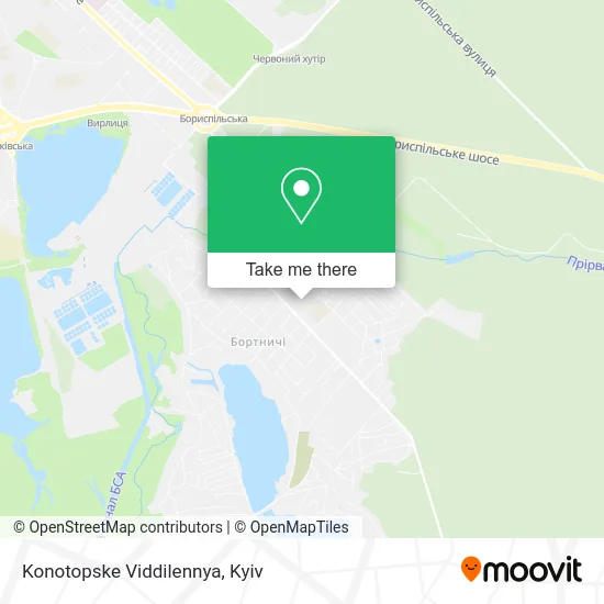 Карта Konotopske Viddilennya