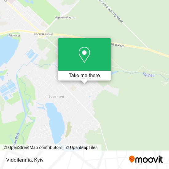 Карта Viddilennia