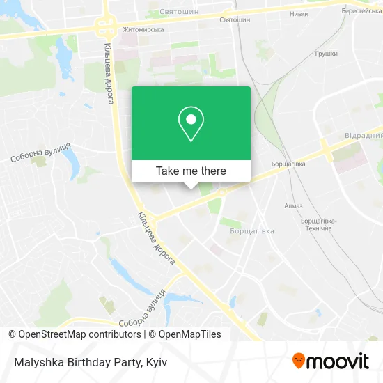 Карта Malyshka Birthday Party