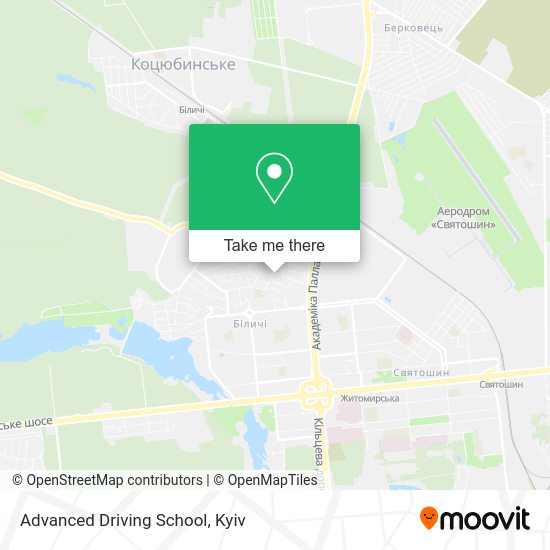 Карта Advanced Driving School