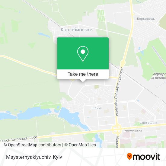 Карта Maysternyaklyuchiv