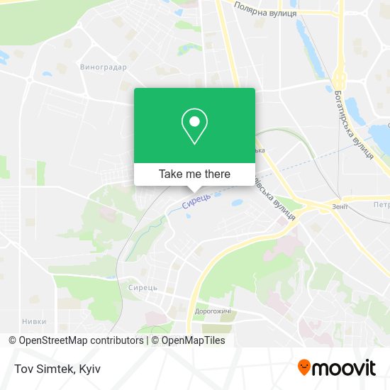 Tov Simtek map