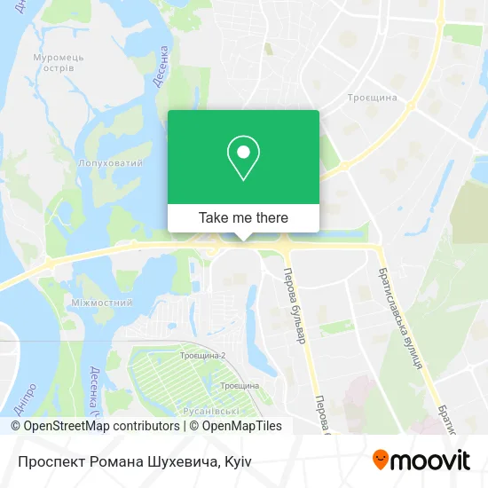 Проспект Романа Шухевича map