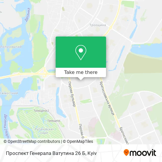 Проспект Генерала Ватутина 26 Б map