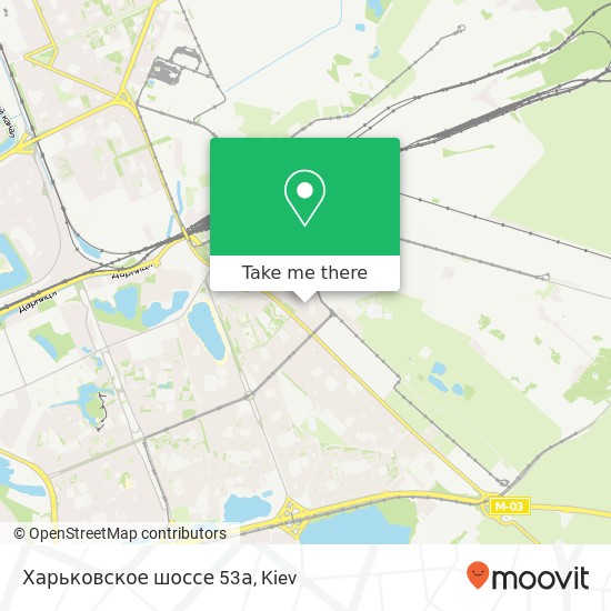 Харьковское шоссе 53а map