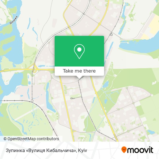 Зупинка «Вулиця Кибальчича» map