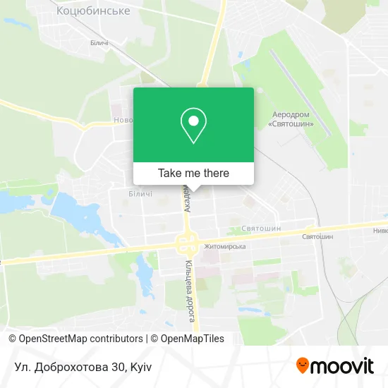 Карта Ул. Доброхотова 30