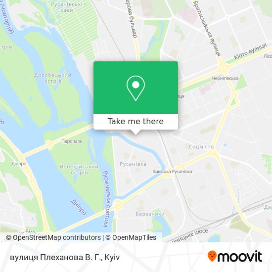 Карта вулиця Плеханова В. Г.