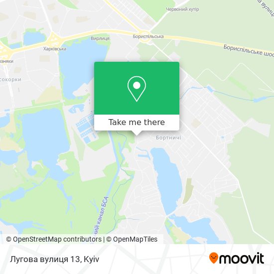 Лугова вулиця 13 map