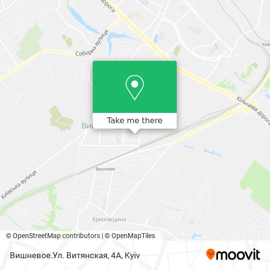 Вишневое.Ул. Витянская, 4А map