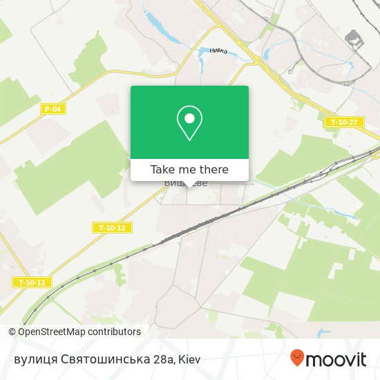 вулиця Святошинська 28a map