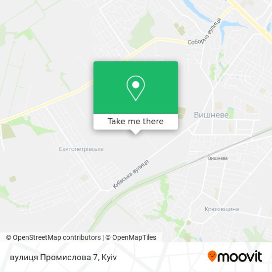 Карта вулиця Промислова 7
