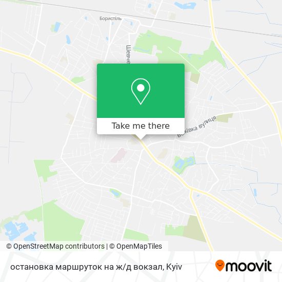 остановка маршруток на ж / д вокзал map