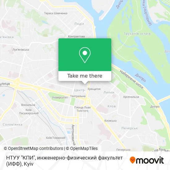 НТУУ "КПИ", инженерно-физический факультет (ИФФ) map