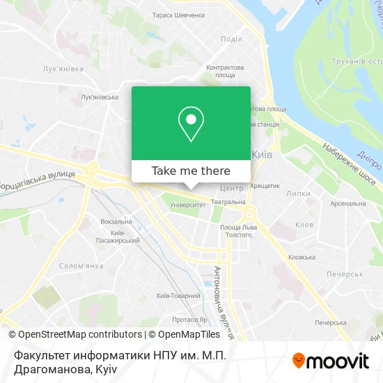 Факультет информатики НПУ им. М.П. Драгоманова map