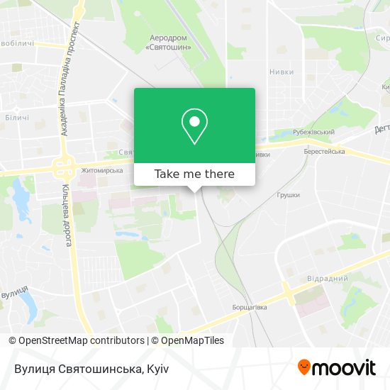 Вулиця Святошинська map