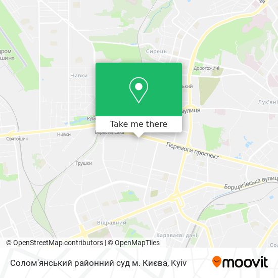 Солом'янський районний суд м. Києва map