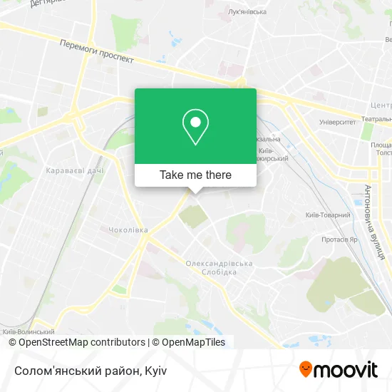 Карта Солом'янський район