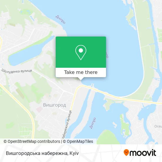 Вишгородська набережна map