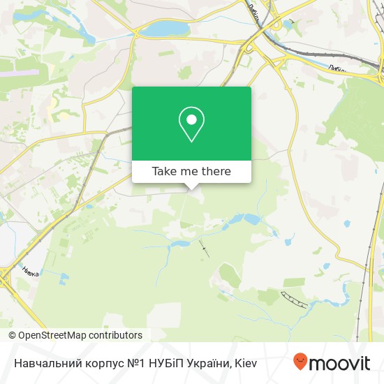 Навчальний корпус №1 НУБіП України map