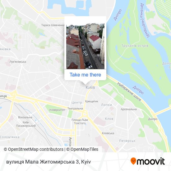 вулиця Мала Житомирська 3 map