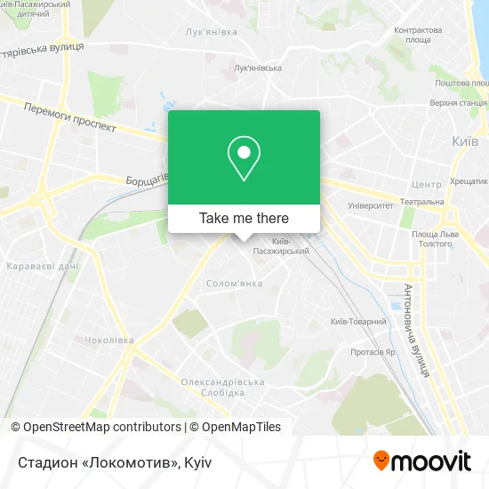 Карта Стадион «Локомотив»