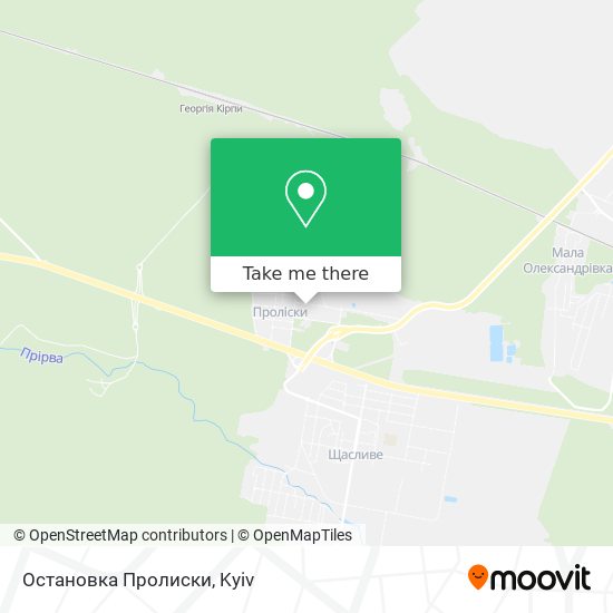 Остановка Пролиски map