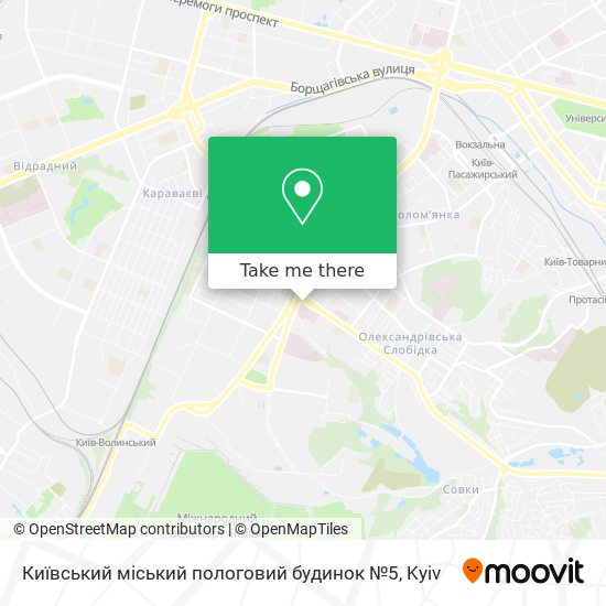 Карта Київський міський пологовий будинок №5