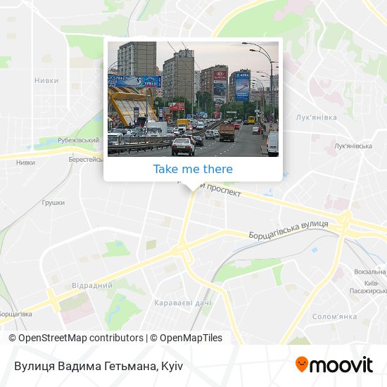 Вулиця Вадима Гетьмана map