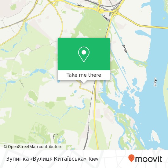 Зупинка «Вулиця Китаївська» map