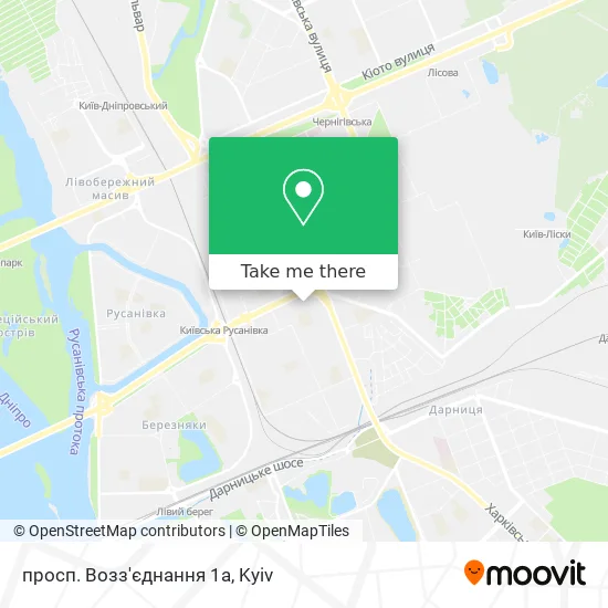 просп. Возз'єднання 1а map