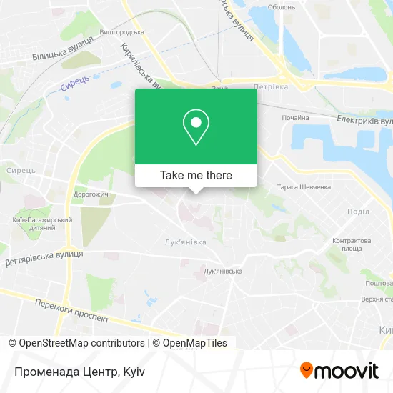 Карта Променада Центр