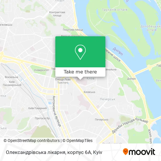 Олександрівська лікарня, корпус 6А map