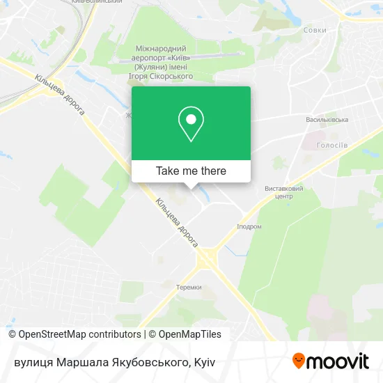 Карта вулиця Маршала Якубовського