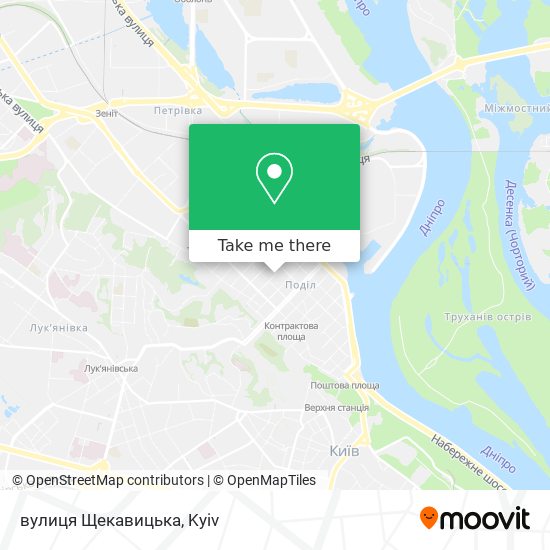 Карта вулиця Щекавицька