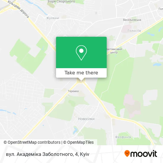 вул. Академіка Заболотного, 4 map